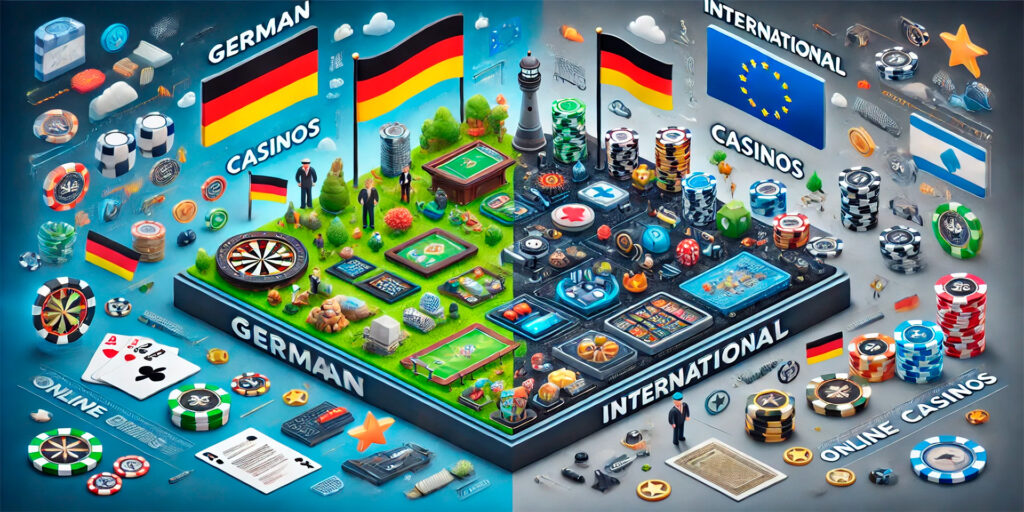 Unterschiede zwischen deutschen und internationalen Online Casinos